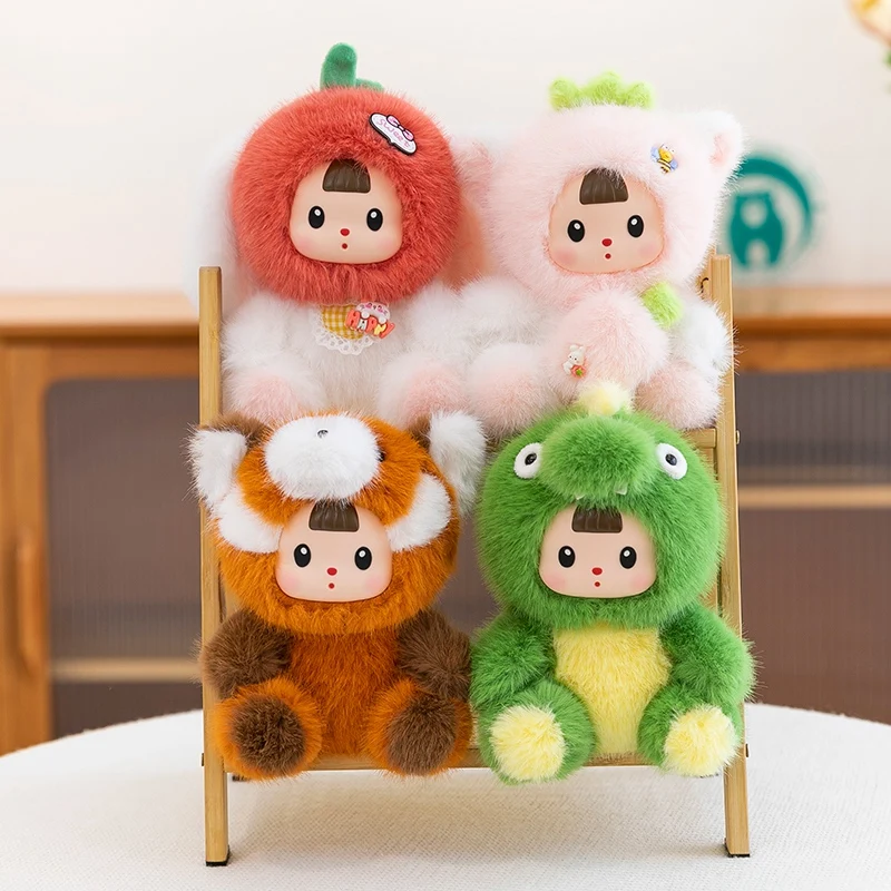 Peluche de dinosaurio y conejo de vinilo suave de dibujos animados - imagen 3