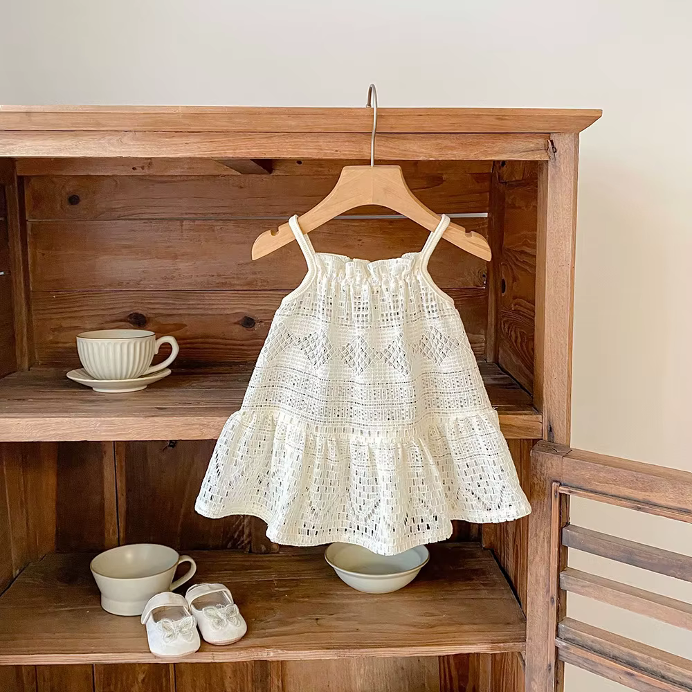 Vestido infantil para fiesta con detalle de corpiño