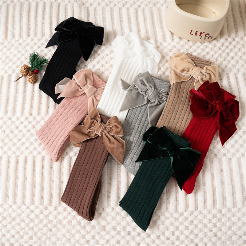 Calcetines de invierno con lazo para niña - imagen 4
