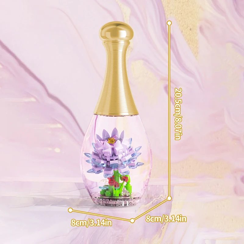 Bloques de flores en botella de cristal – Juguete educativo para niños - imagen 3