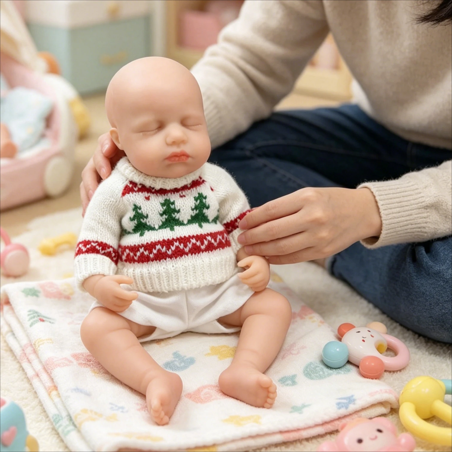 Muñeca reborn Loulou de silicona platino, tacto 3D realista - imagen 4