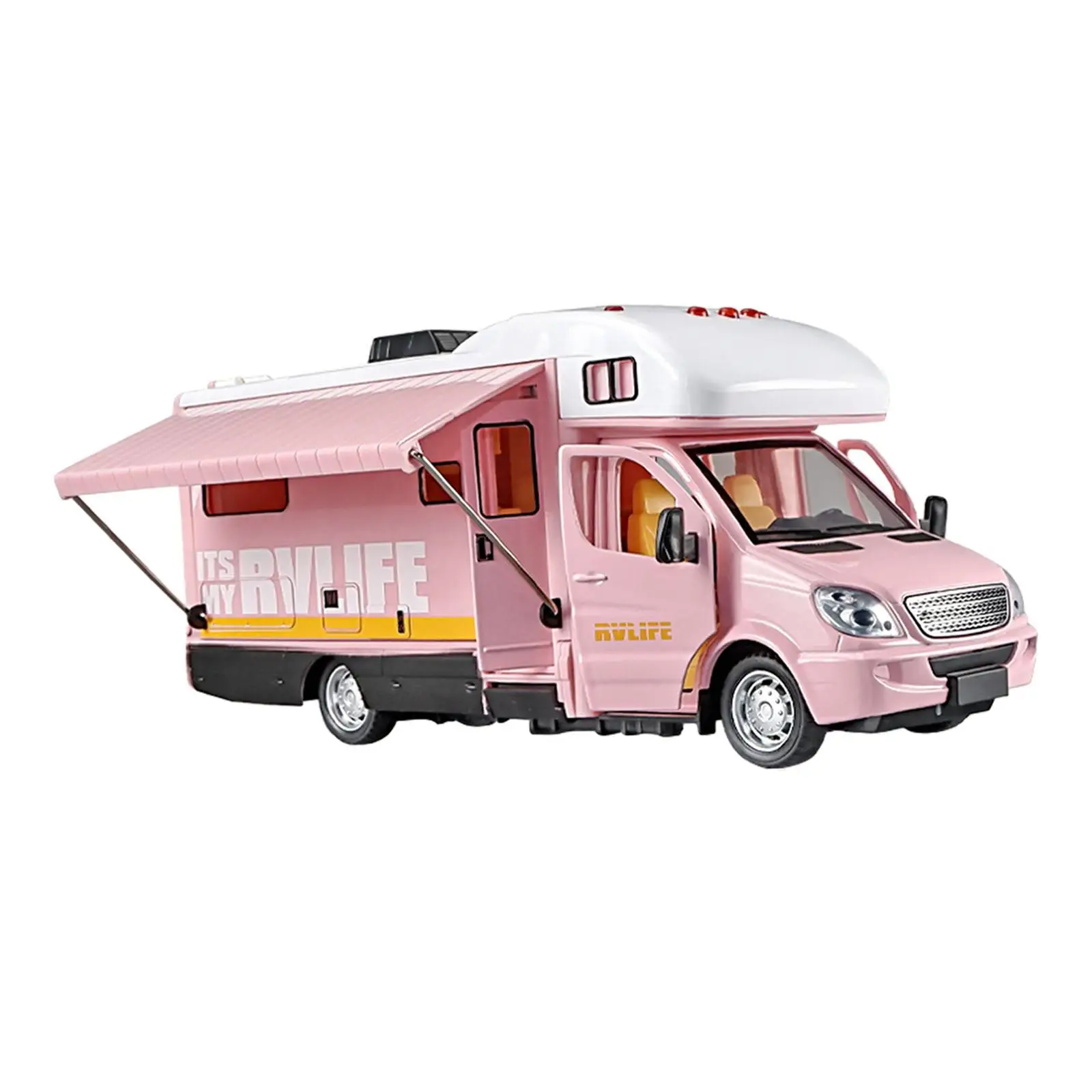 1:32 Side Door Open Alloy Camper Motorhome Toy Diecast Model Car for Tabletop Ornament Party Toy Age 3 4 5 6 Kids Toddlers Gifts 1:32 Side Door Open Alloy Camper Motorhome Toy Diecast Model Car for Tabletop Ornament Party Toy Age 3 4 5 6 Kids Toddlers Gifts