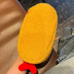 Estuche de pluma de peluche perro con camarones fritos japoneses