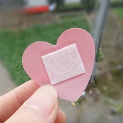 Tiritas infantiles en forma de corazón impermeables para primeros auxilios