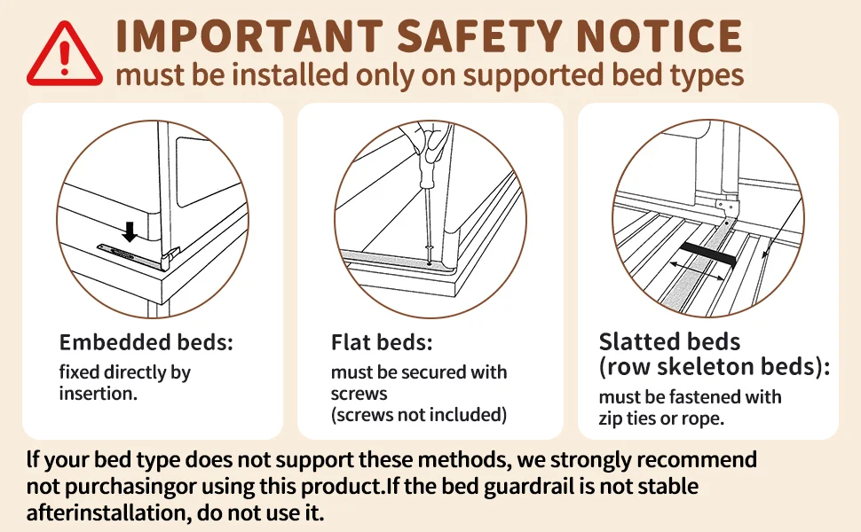 Barrera ajustable para seguridad en cama infantil