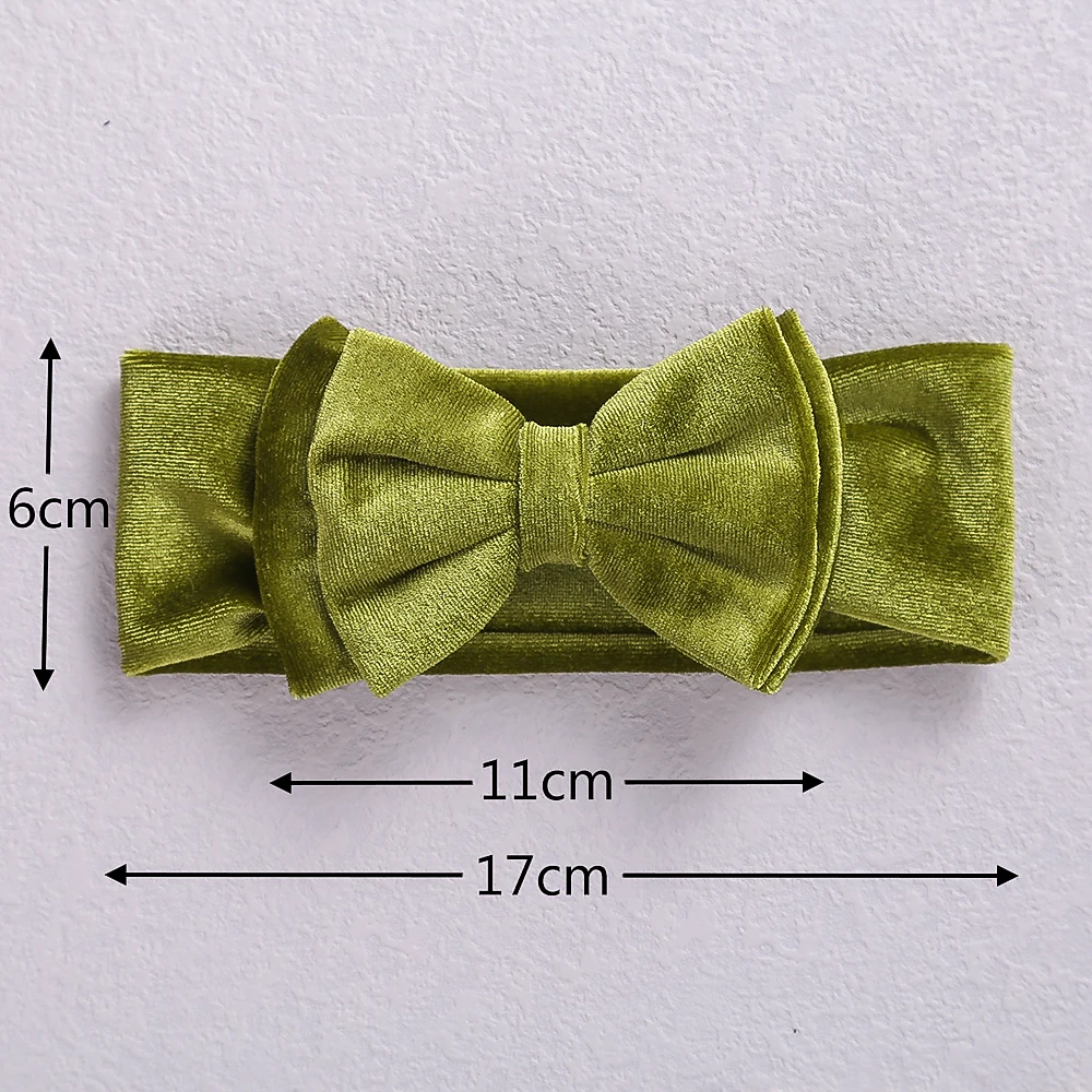 Turbante diadema terciopelo suave doble capa para bebé recién nacida - imagen 2