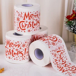 Rollo de papel higiénico Navidad con diseño Papá Noel suave festivo
