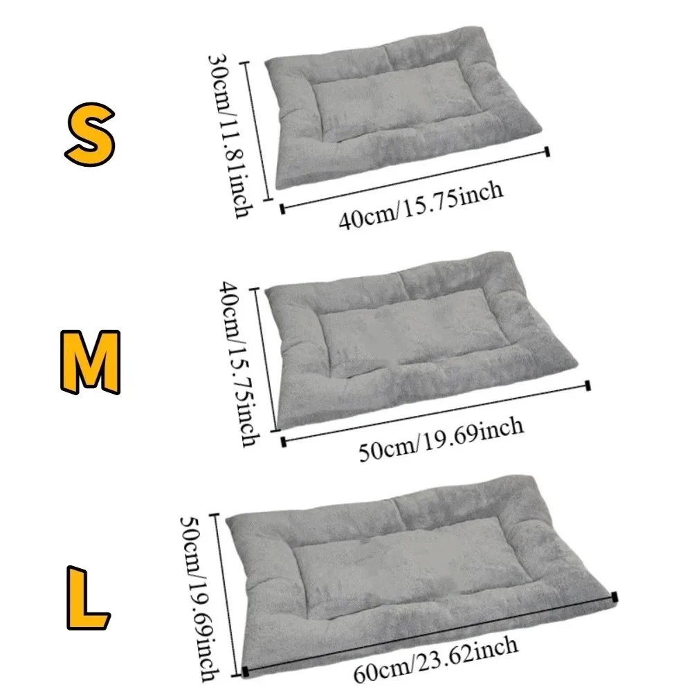 Cama cálida antideslizante de felpa suave para mascotas - imagen 4