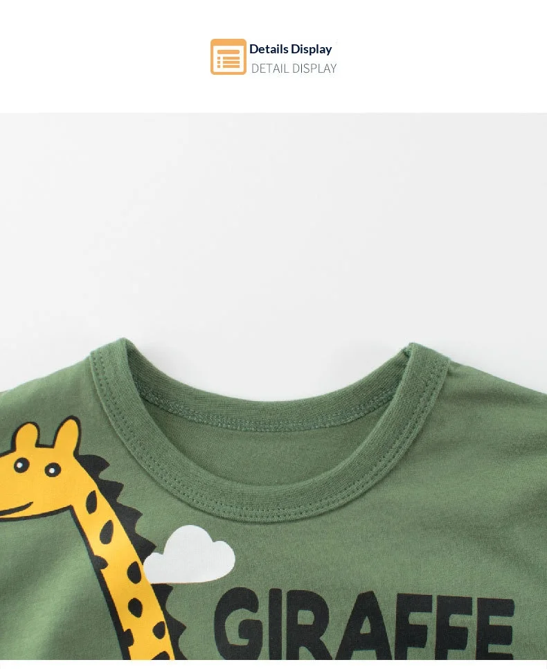 Camiseta de verano infantil con diseño animado