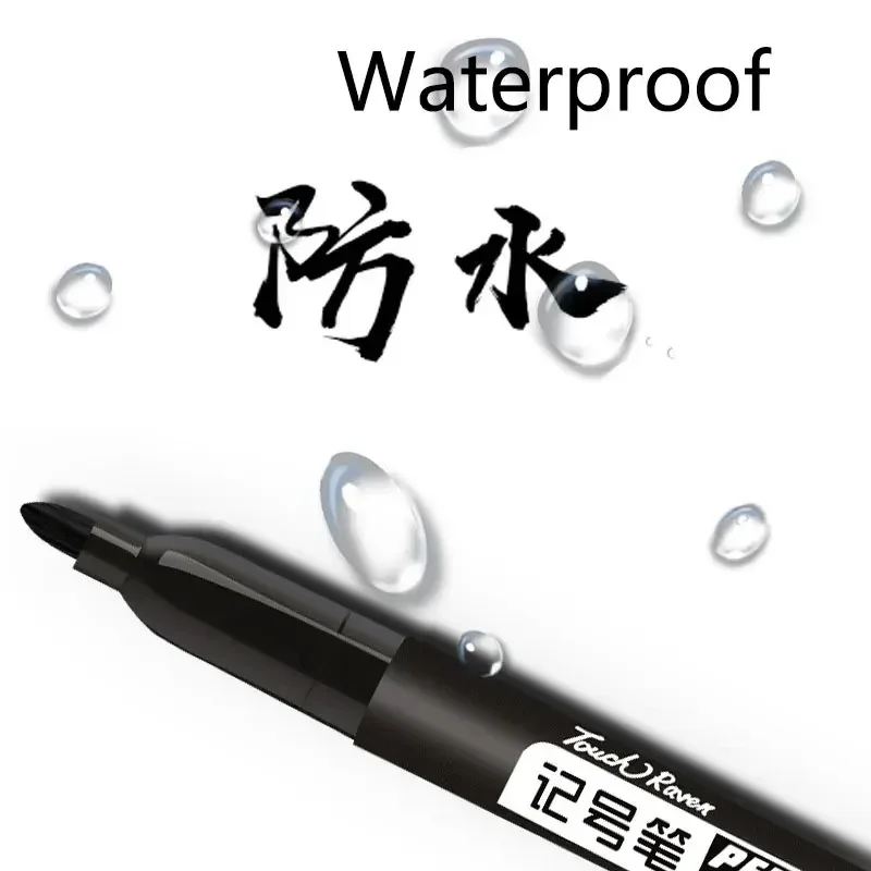 Rotulador permanente para manga con tinta impermeable negro - imagen 4