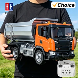 Camión volquete RC DOUBLE E593 con luz y sonido
