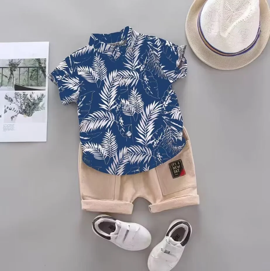 Conjunto de verano para bebé: camisa y pantalón corto infantil - imagen 2