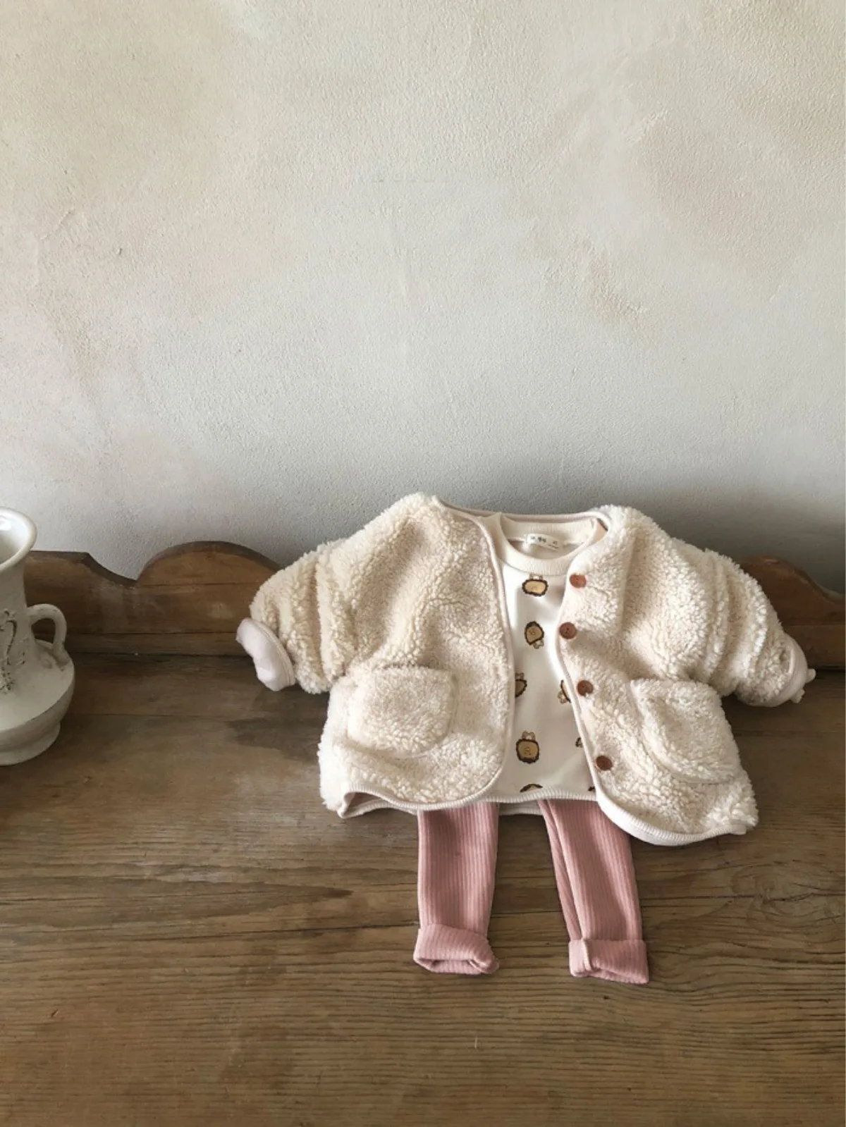 Leggings blancos lisos para bebé