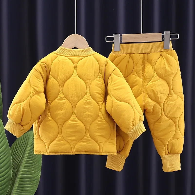 Conjunto chaqueta y pants infantil - Ropa cálida para otoño invierno - imagen 5