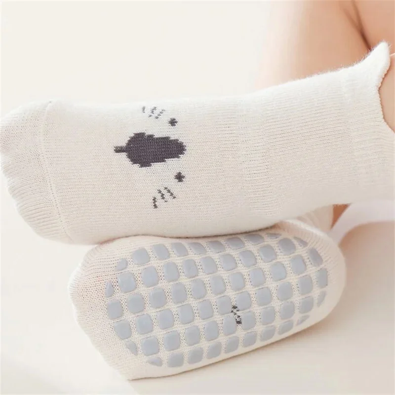 Calcetines de algodón antideslizantes para bebé y niña - imagen 4