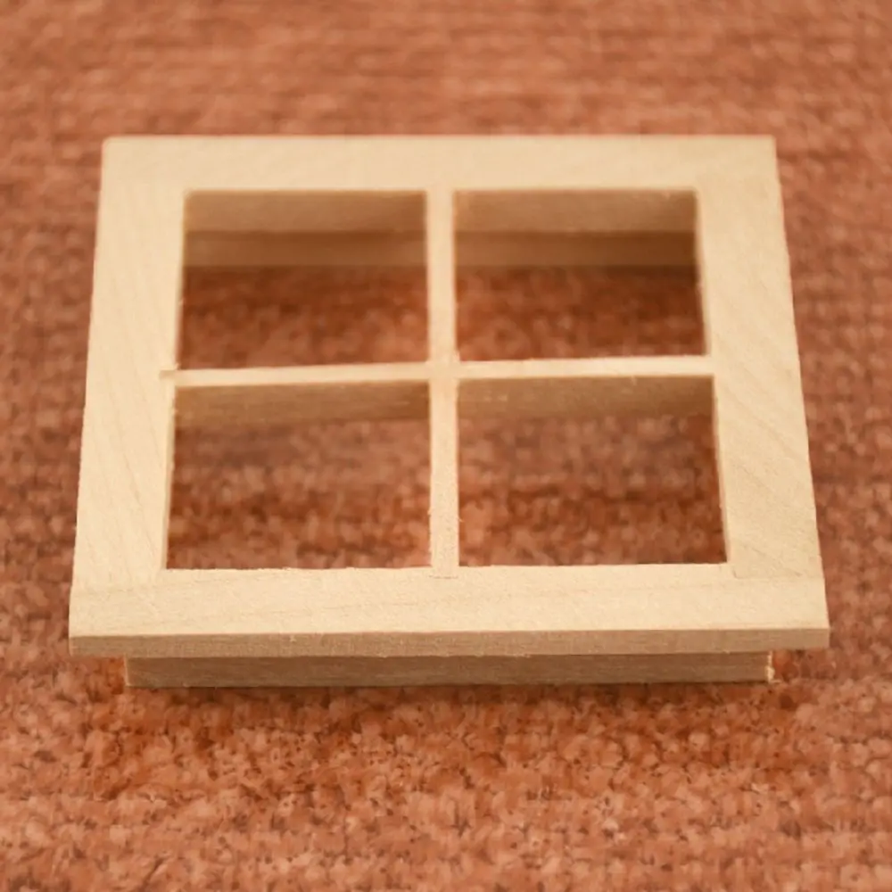 Puerta blanca abatible para casa de muñecas – Escala 1:12 - imagen 2