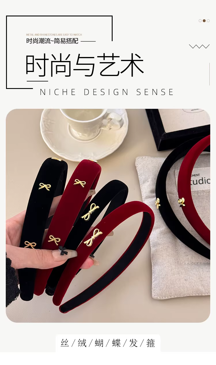Diademas con lazo vintage en tonos y estilos variados