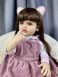 MRB Betty muñeca reborn de vinilo y silicona realista para regalo