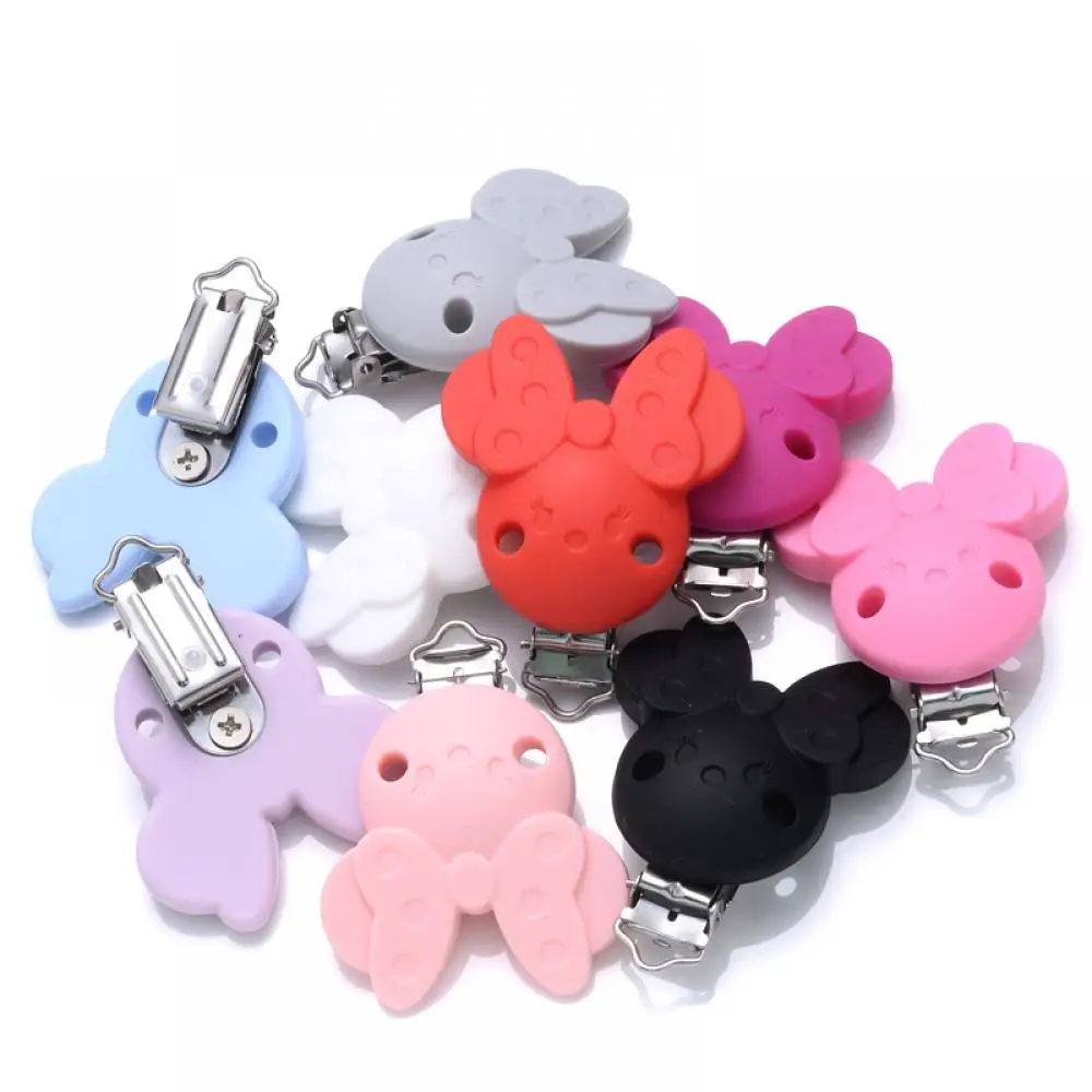 Cuentas de silicona con forma ratón para chupete bebé DIY - imagen 2