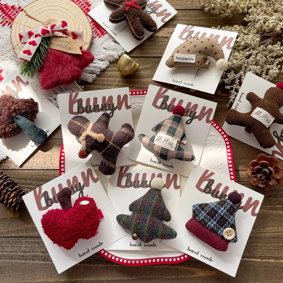Pasador infantil navideño estilo coreano dulce