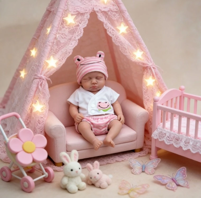 Muñeca reborn realista de silicona flexible RebornLoulou - imagen 4