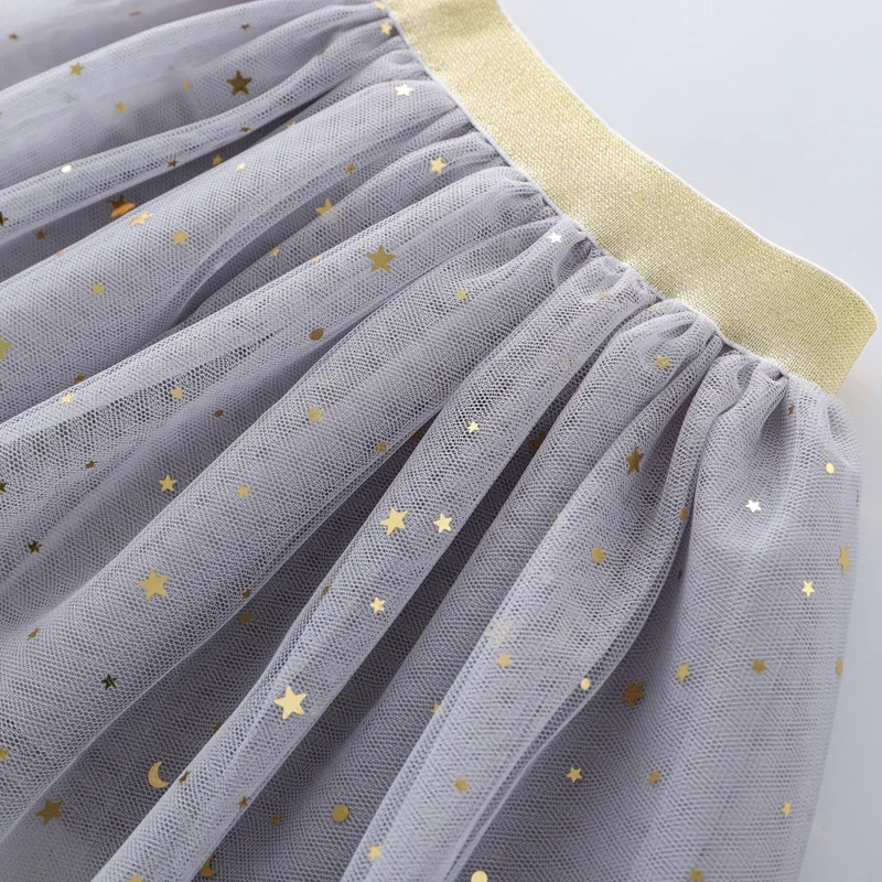 Falda tutú princesa con bordado de estrellas fluorescentes y encaje - imagen 4