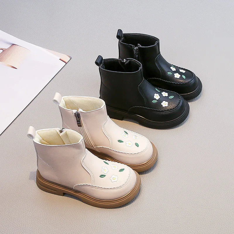 Botas de invierno antideslizantes de suela plana para niñas - imagen 3