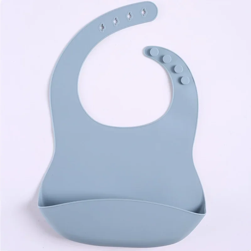 Baberos de arroz silicona para bebés – Impermeables suaves al comer - imagen 3