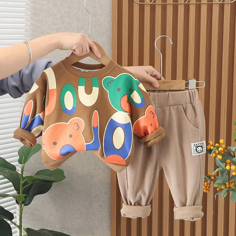 Conjunto bebé niña chándal con camiseta y pantalón primavera-otoño - imagen 3