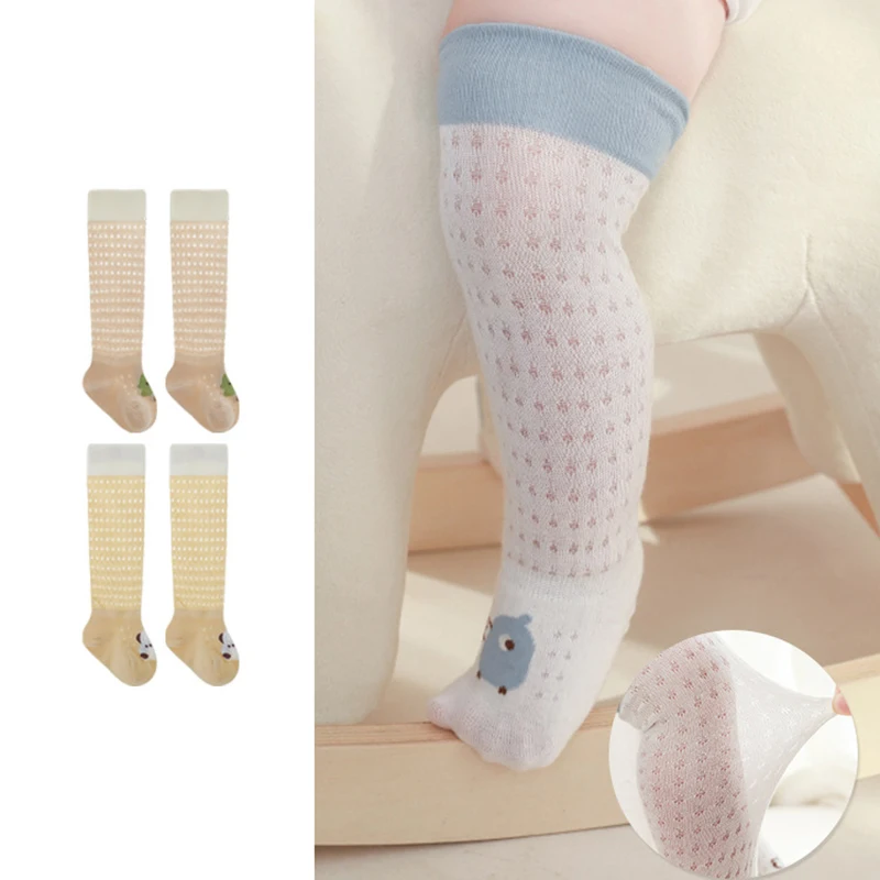 Calcetines recién nacido de algodón elástico con estampado infantil - imagen 3