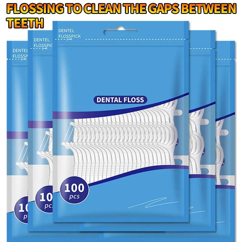Hilo dental y palillos de plástico para higiene bucal - imagen 2