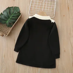 Milancel vestido de punto para niña con colores combinados