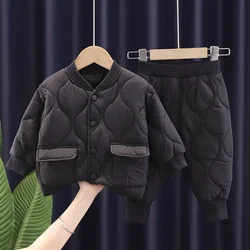 Conjunto chaqueta y pants infantil - Ropa cálida para otoño invierno