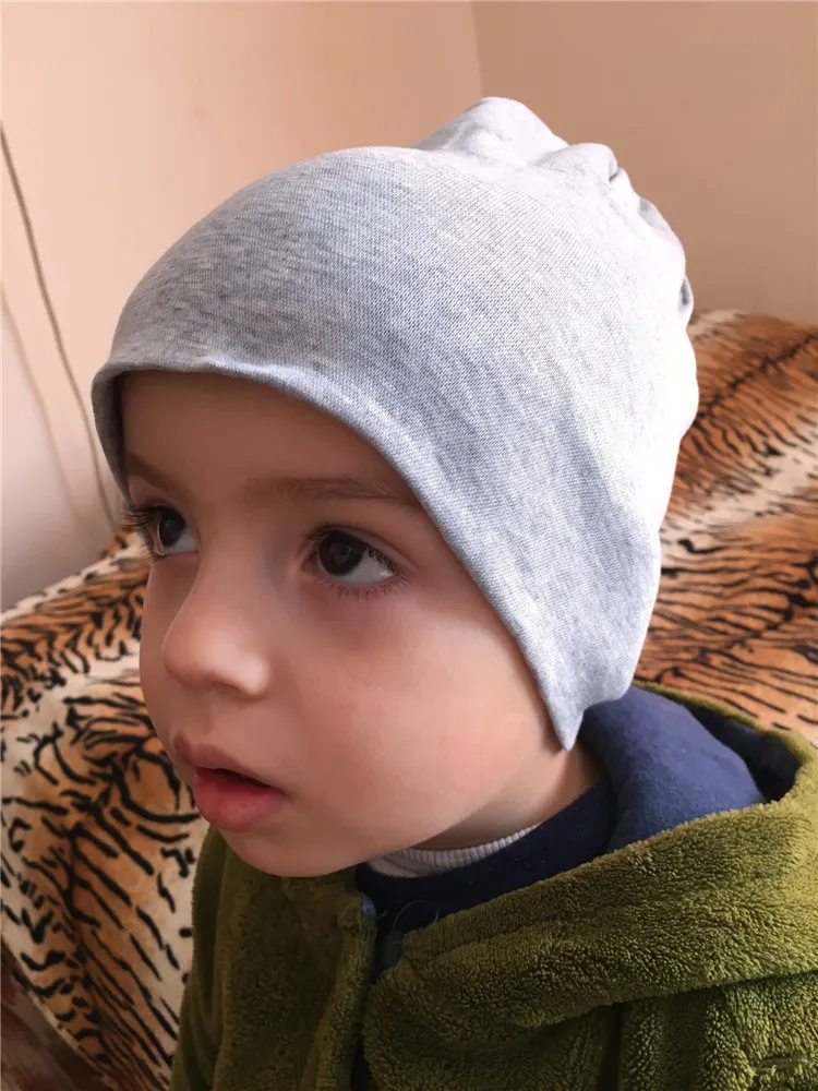 Gorro de algodón para bebé recién nacido – Tejido urbano - imagen 4