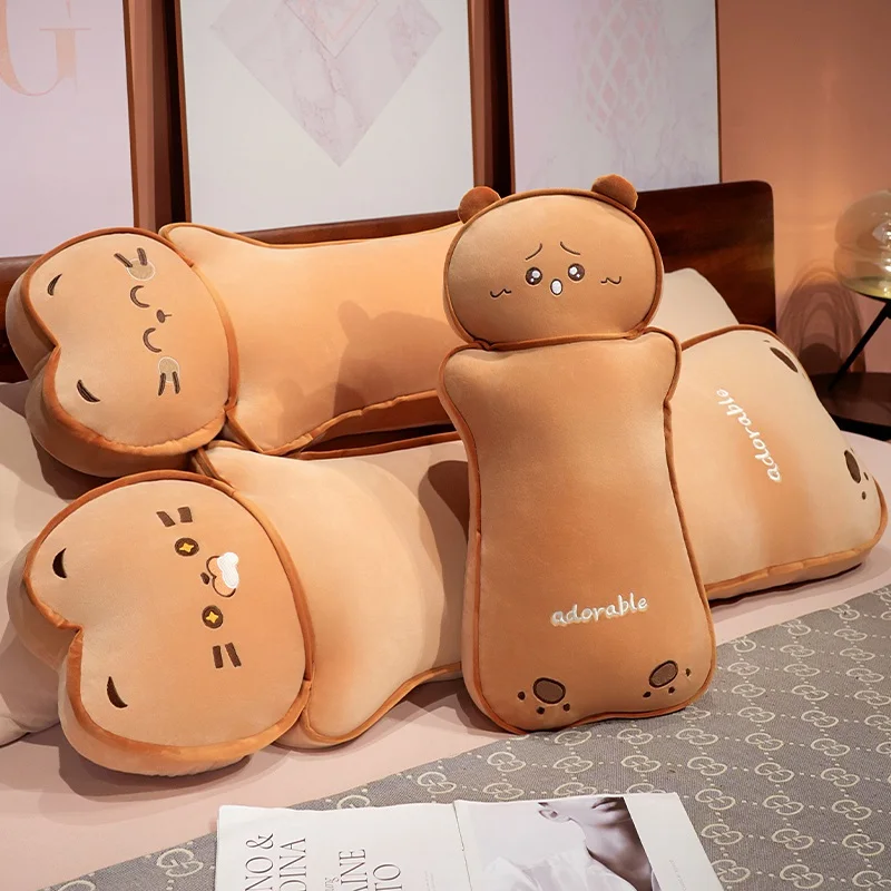 Cojín peluche oso y gato para dormir – Suave almohada felpa - imagen 4