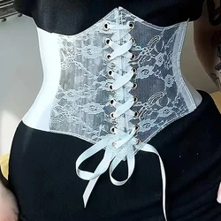 Cinturón de corsé retro con cordones para vestido elegante