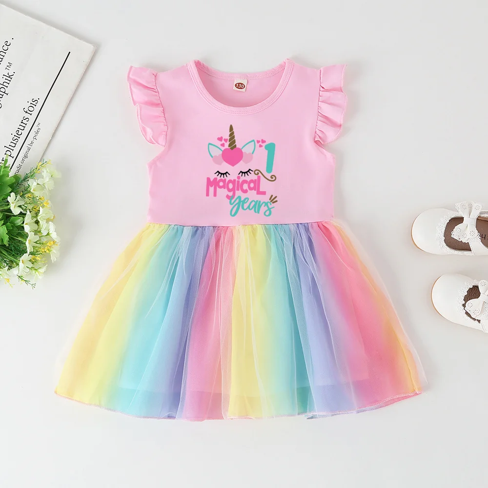 Detalle del diseño con temática unicornio