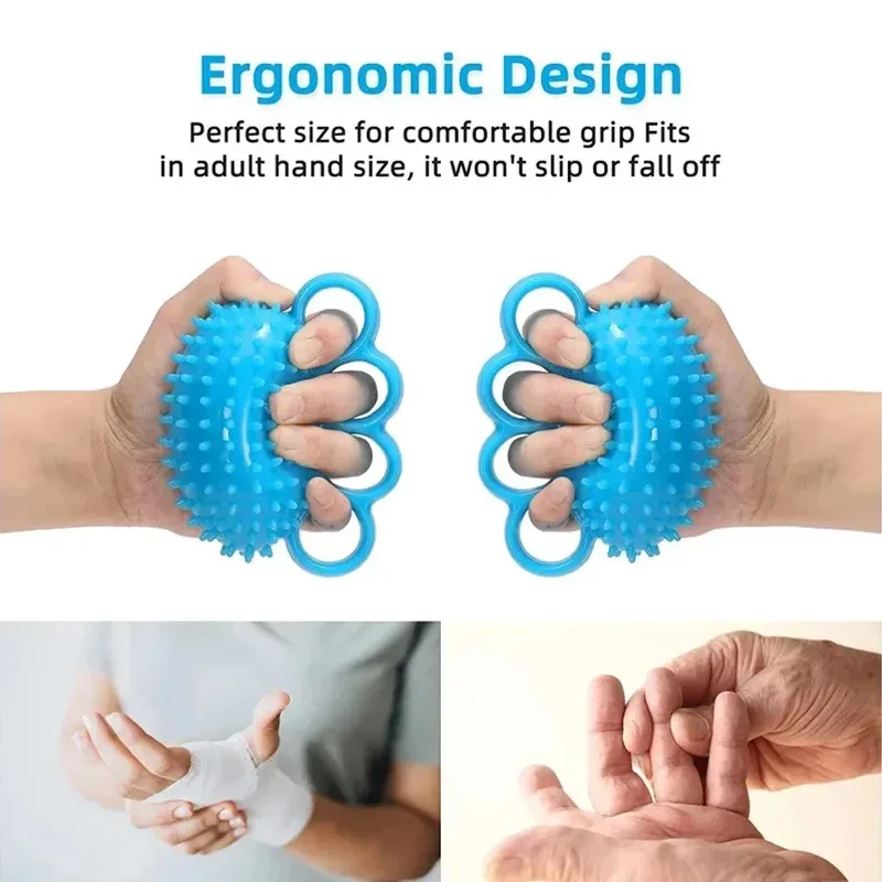 Bola de agarre fortalecedora para dedos: terapia y rehabilitación - imagen 2