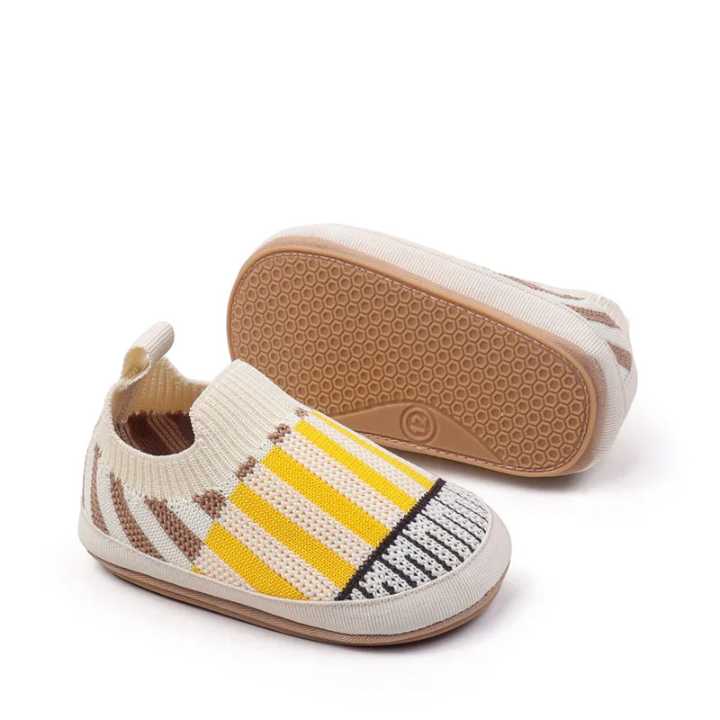 Zapatillas antideslizantes de bebé transpirables malla para cuna - imagen 5