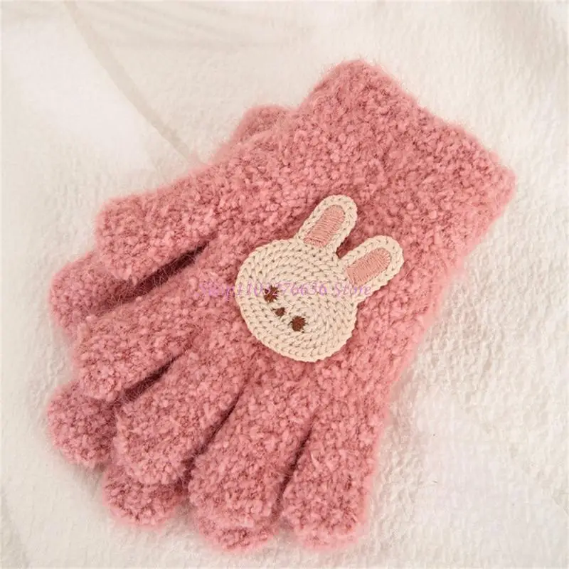 Guantes de punto de oso para niños – Lavables en invierno - imagen 3