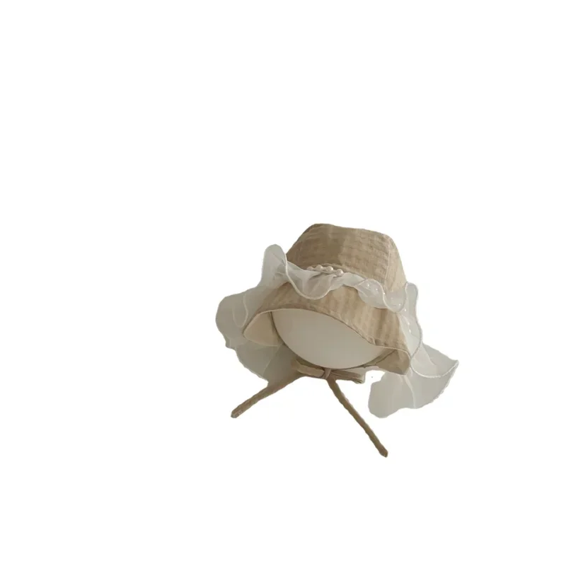 Gorro de princesa encaje perlas estilo antiguo para bebé niña 0-2 años - imagen 4