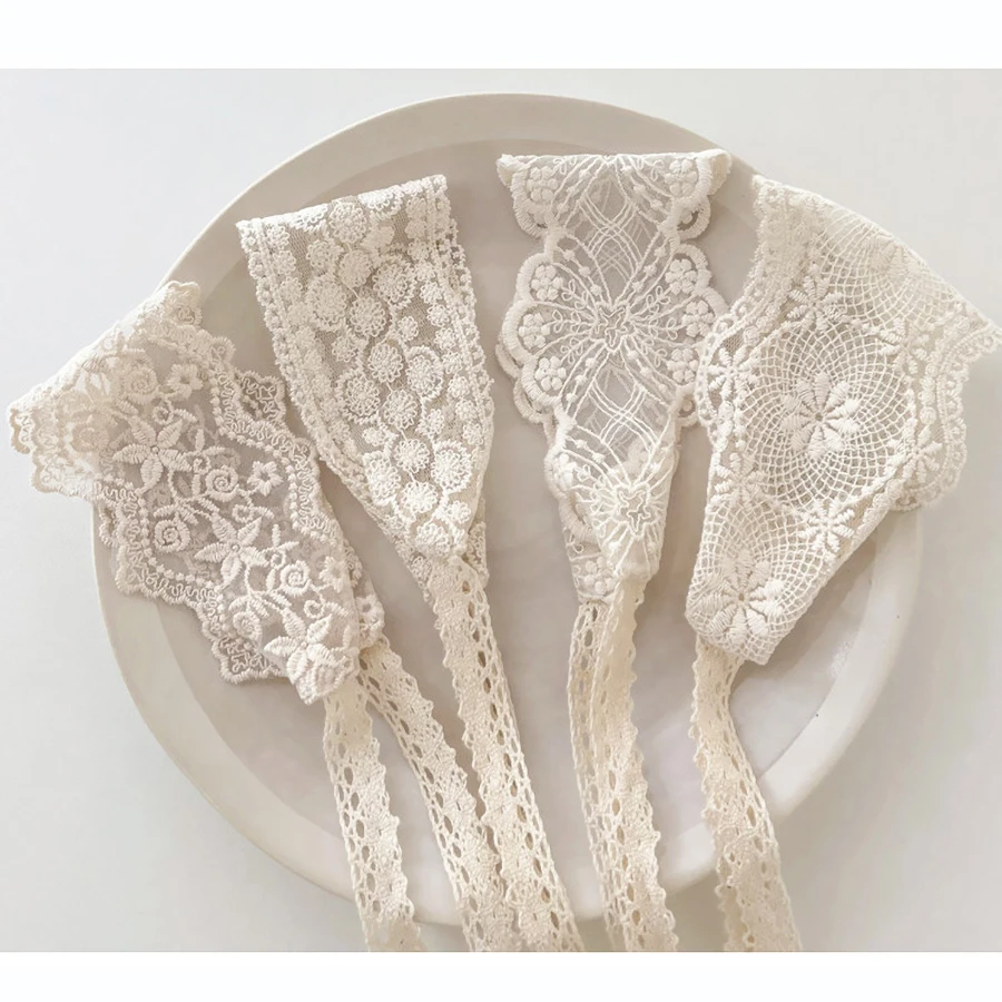 Diadema floral encaje blanco para bebé recién nacido