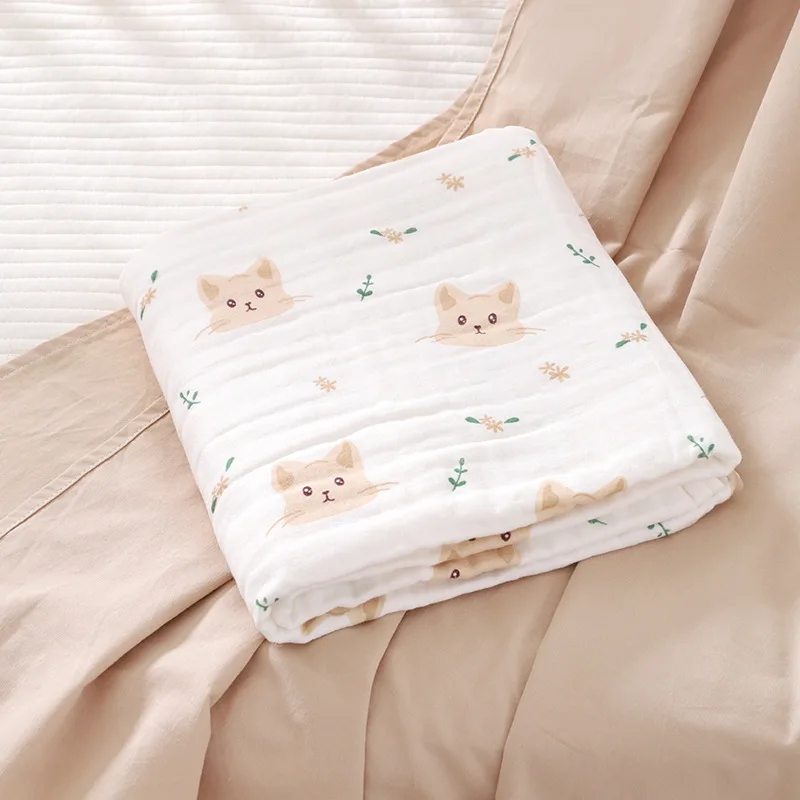 Manta de muselina de algodón Tetra – Estampado animal para bebé - imagen 3