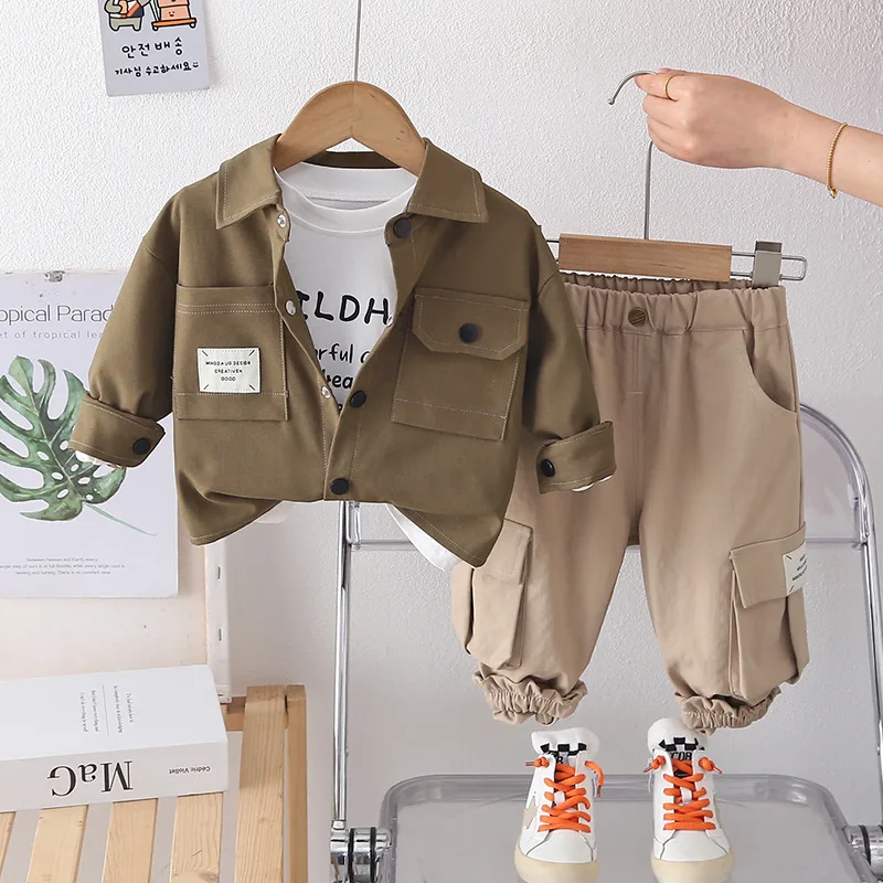 Chándal bebé con capucha para primavera y otoño, unisex - imagen 3