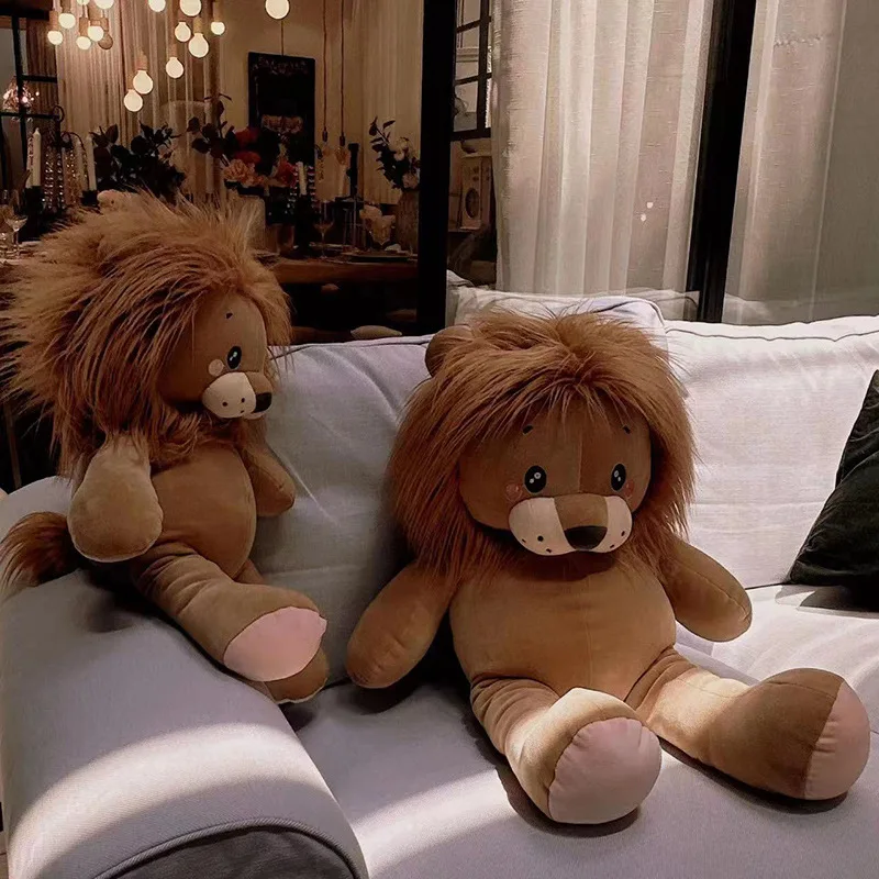 Peluche de león animado en felpa suave para cumpleaños - imagen 5