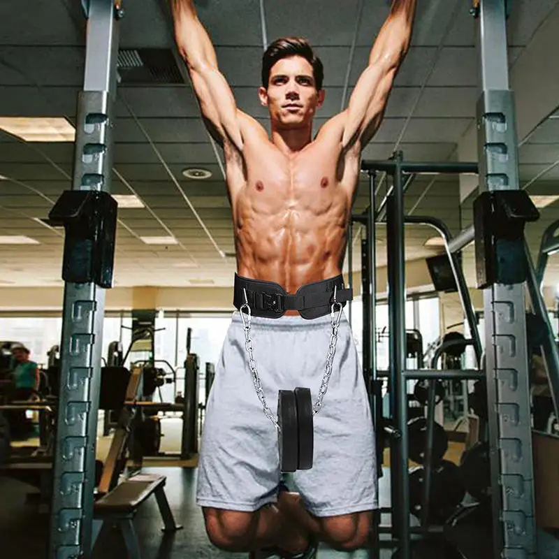 Cinturón de pesas con soporte lumbar y postura estable en gimnasio - imagen 4
