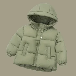 Parka infantil de plumón con capucha – Abrigo cálido para niño