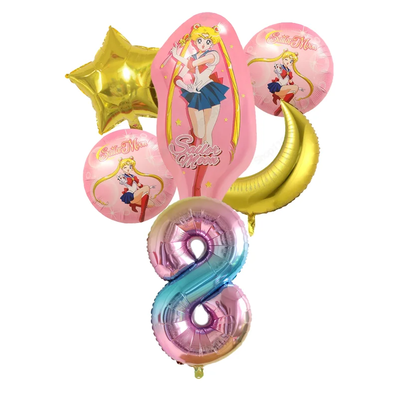 Globos Sailor Moon para cumpleaños y baby shower, decoración - imagen 3