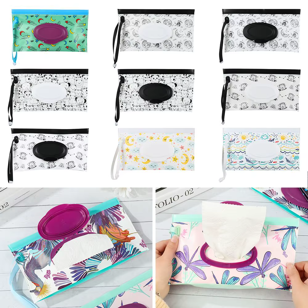 Estuche abatible de pañuelos para bebé – Bolsa toallitas - imagen 2