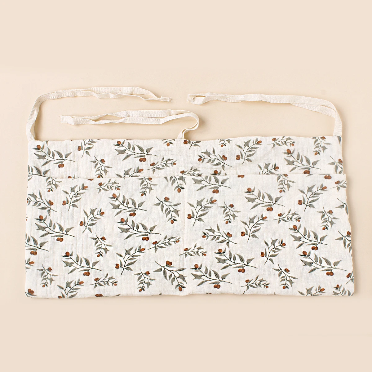Organizador para cuna de bebé en algodón – bolsa pañales - imagen 2